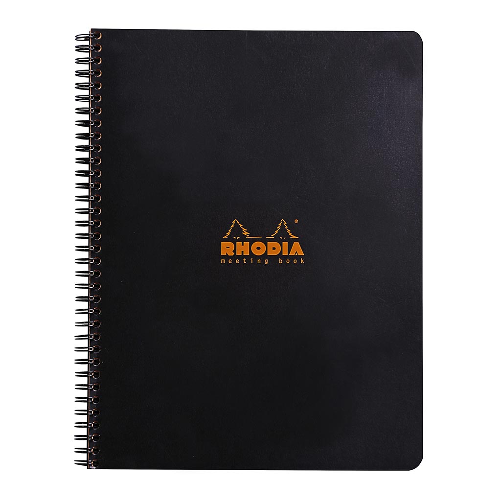 Rhodia Meeting Book Spiral A4+ Black - Cafe Supply