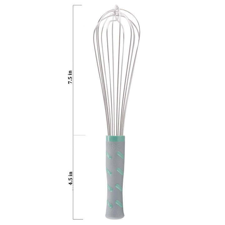 12-inch stainless steel French whip with nylon handle - Cafe Supply
