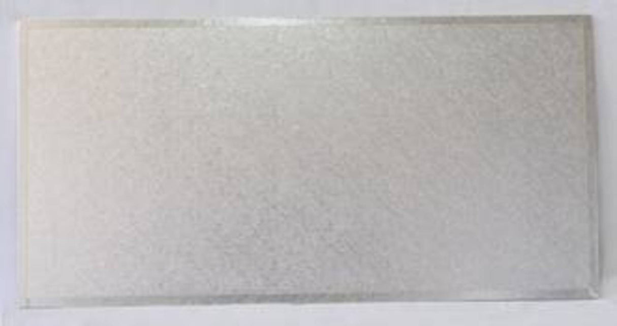 400mm x 350mm 16" x 14" Rectangle 4mm Cake Card Silver - 119 LEFT - Cafe Supply