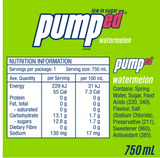 Pumped Watermelon Water 750ml - Cafe Supply
