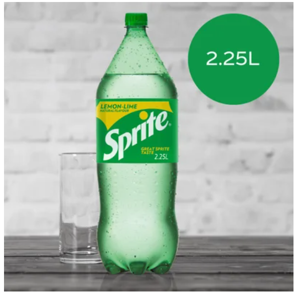 Sprite Natural Flavour Soft Drink 2.25l - Cafe Supply