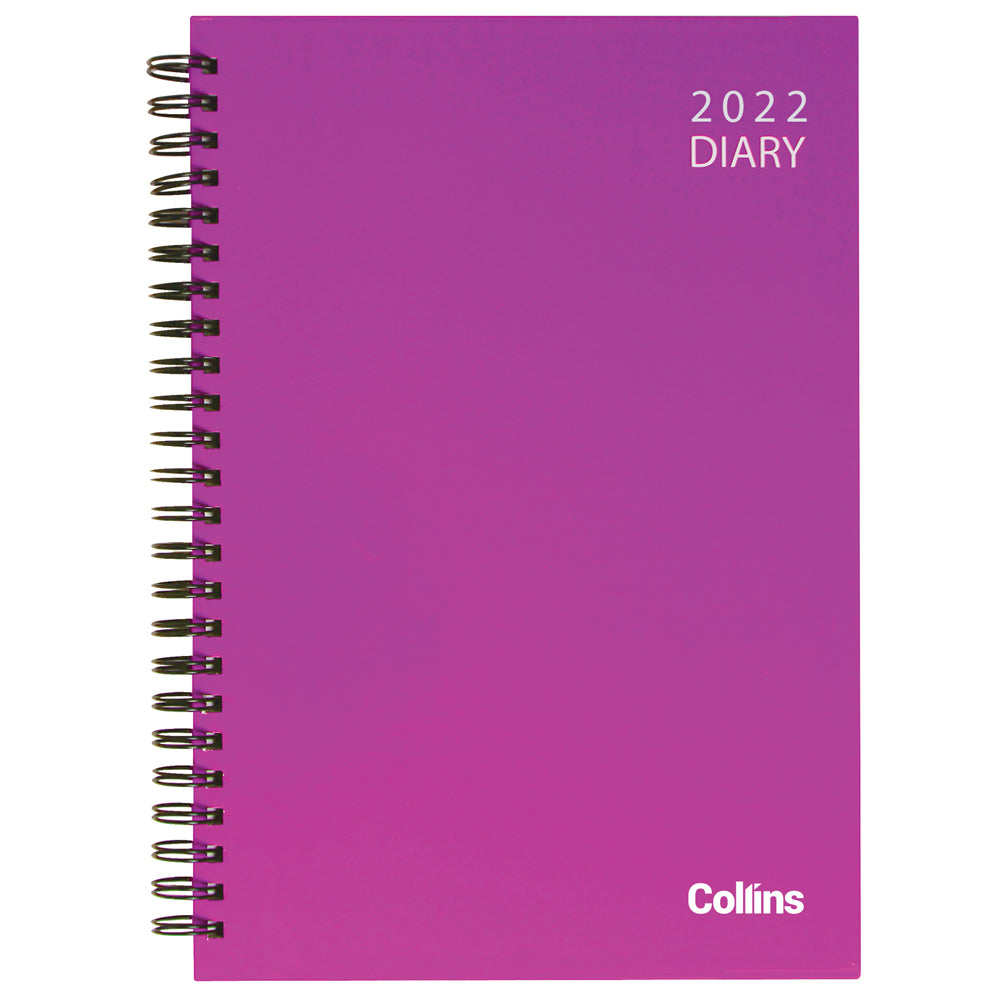 Collins Diary A51 Vivid Wiro Hardcover Even Year - Cafe Supply