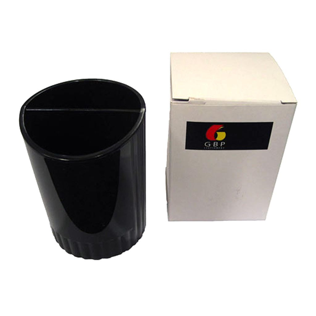GBP Pencil Cup Round Black - Cafe Supply
