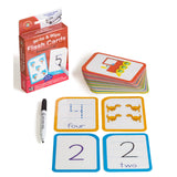 LCBF Write & Wipe Flashcards Numbers 0-30 w/Marker - Cafe Supply