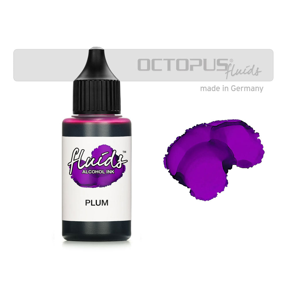 Octopus Fluids Alcohol Ink Plum Violet 30ml - Cafe Supply