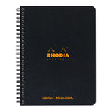 Rhodia Classic Notebook Spiral A5+ Lined Black - Cafe Supply