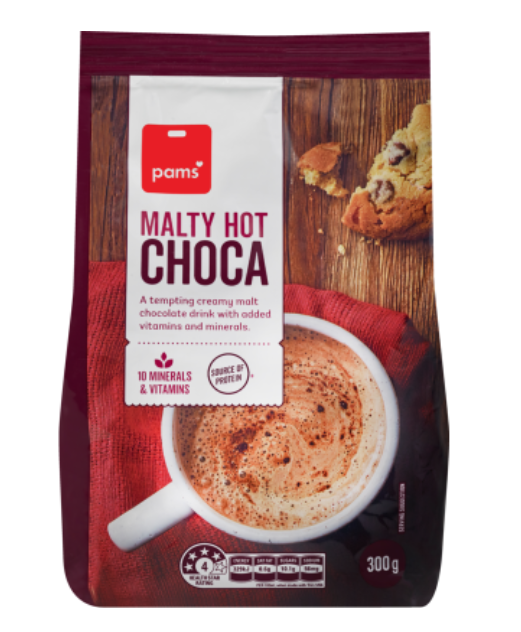 Pams Malty Hot Choca 300g