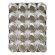 Palletized Pie Tins, (20) Oval 130x105x29mm, Tray size 600x460mm - Cafe Supply