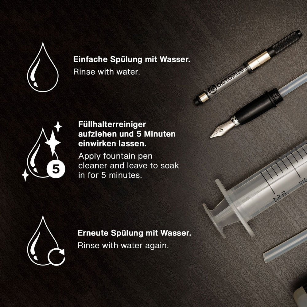 Octopus Fluids Fountain Pen Cleaning Set - Cafe Supply