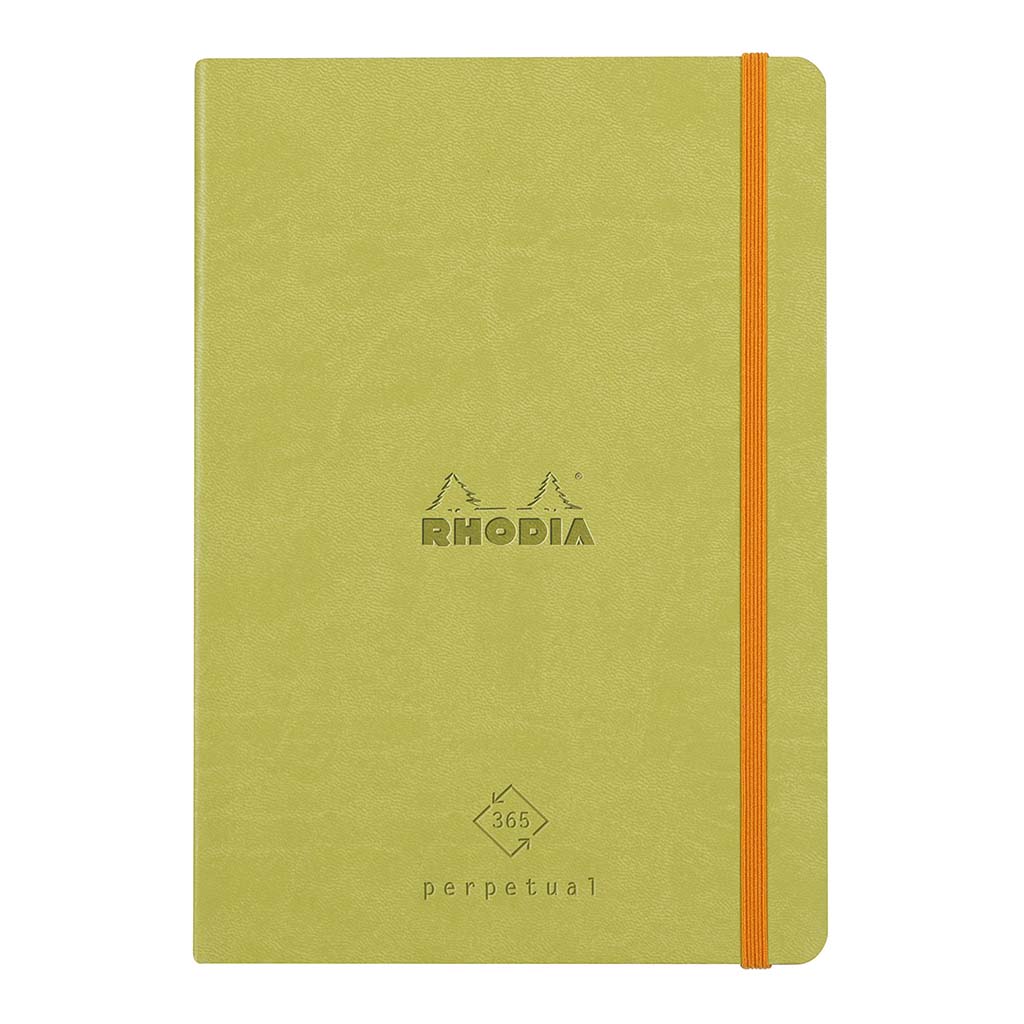 Rhodia Perpetual Diary A5 Anise Green - Cafe Supply