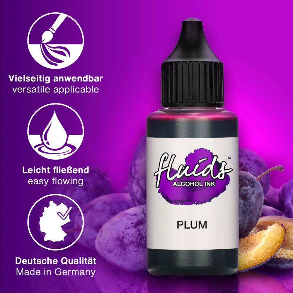 Octopus Fluids Alcohol Ink Plum Violet 30ml - Cafe Supply