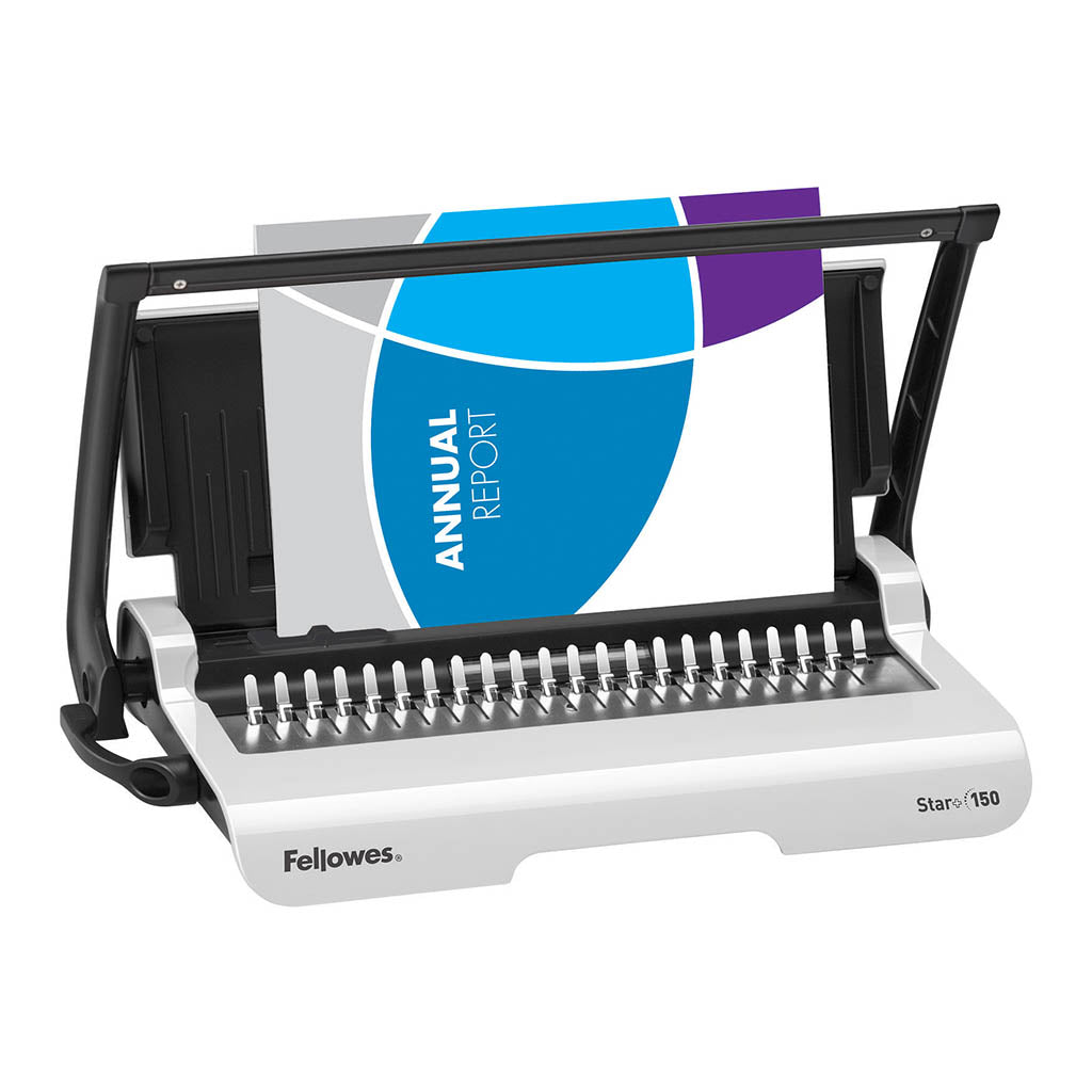 Fellowes Star+ 150 Plastic Comb Binding Machine - Cafe Supply