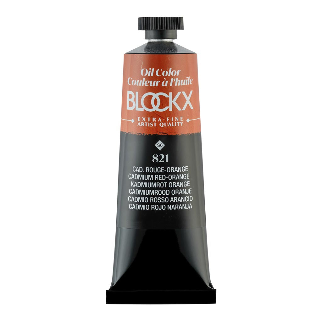 BLOCKX Oil Tube 35ml S6 821 Cadmium Red-Orange - Cafe Supply