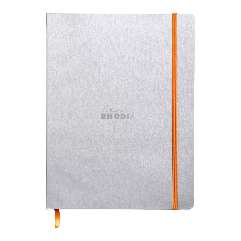 Rhodiarama Softcover Notebook B5 Dotted Silver - Cafe Supply