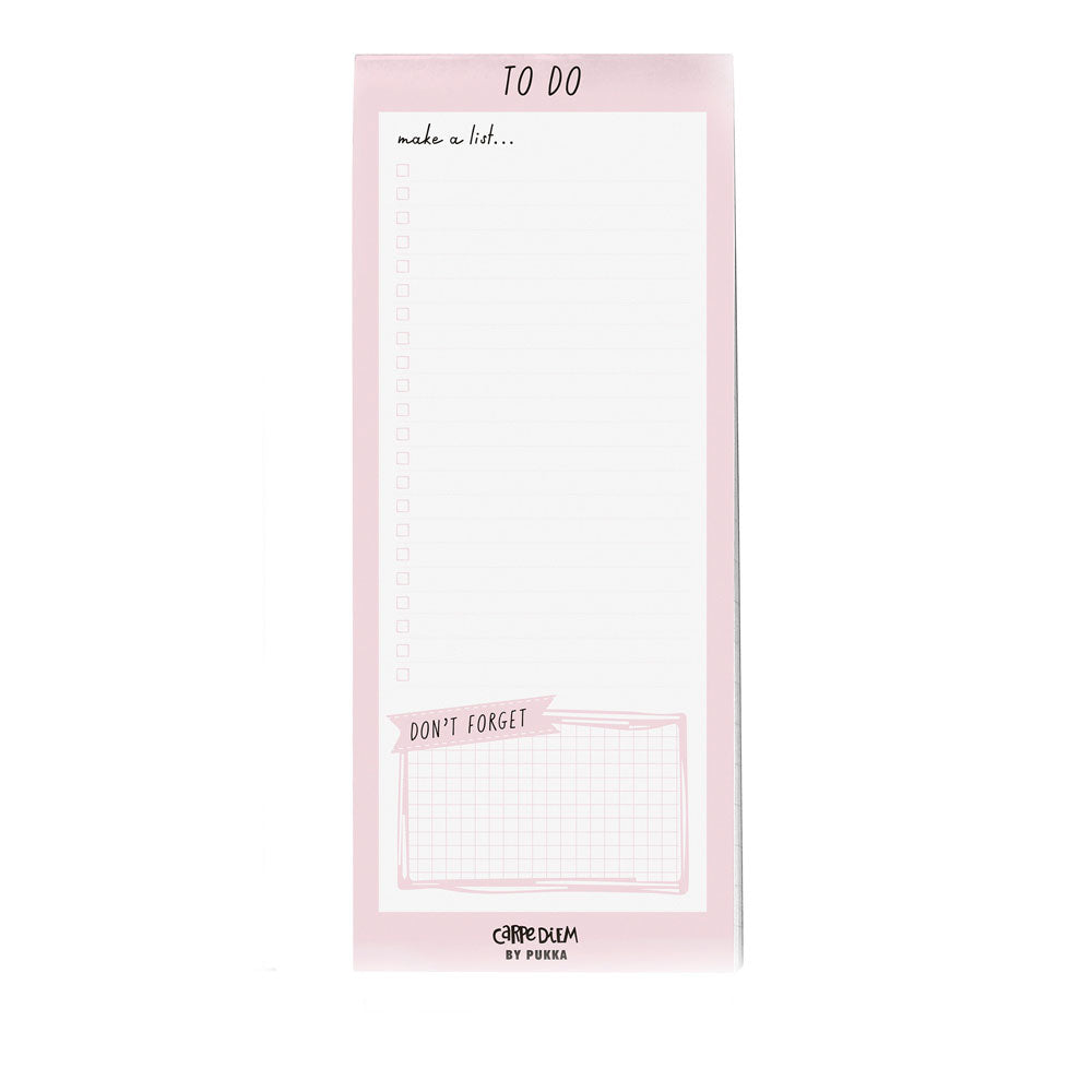 Pukka Carpe Diem Magnetic To Do List Ballerina Pink - Cafe Supply