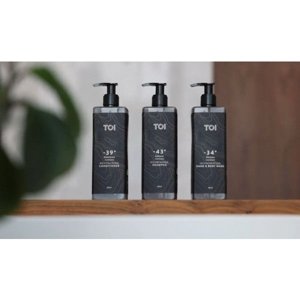 TOI 480ml Mitre Body Lotion Pump Bottle - Cafe Supply
