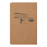 Flying Spirit Sewn Notebook 11x17cm Kraft - Cafe Supply