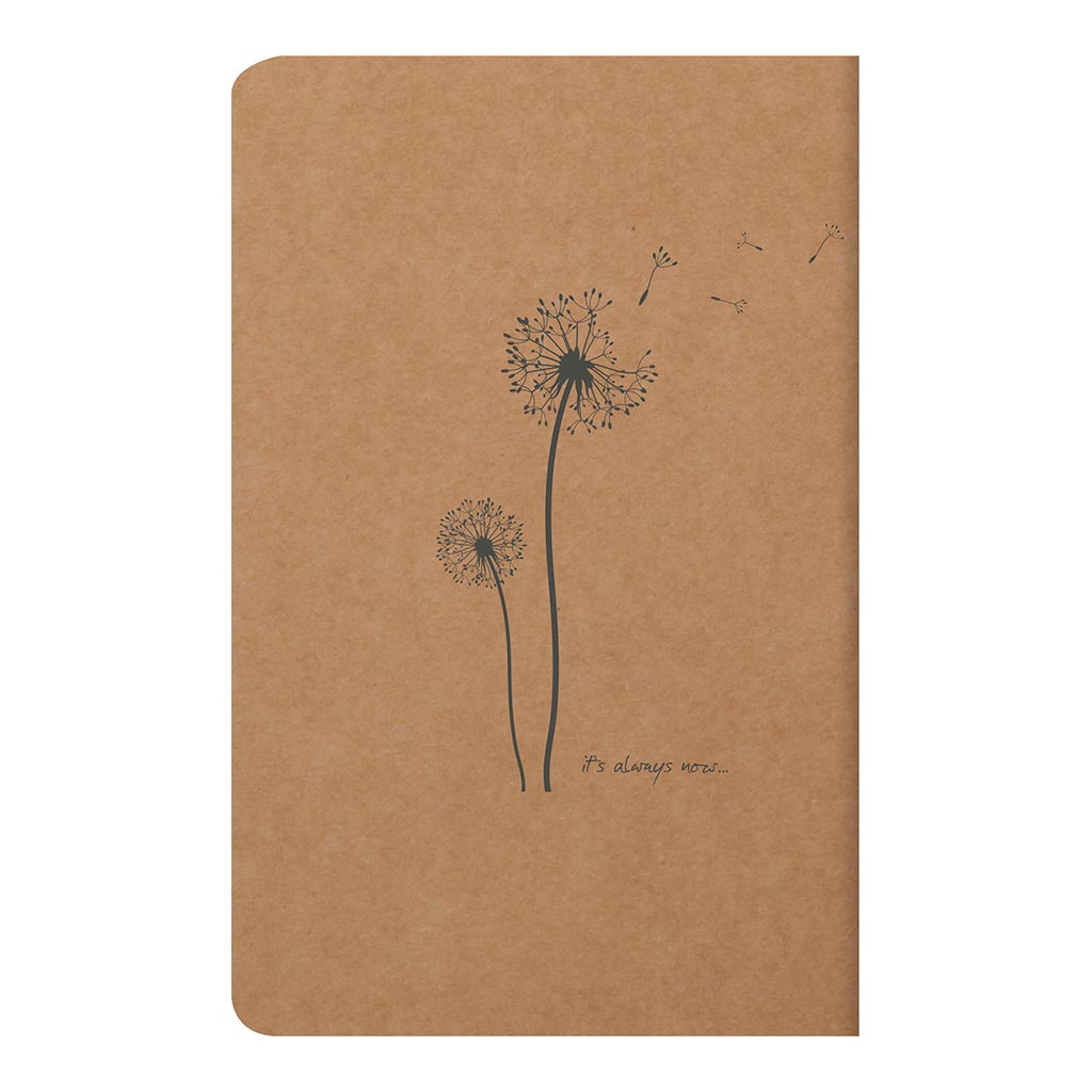 Flying Spirit Sewn Notebook 11x17cm Kraft - Cafe Supply