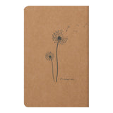 Flying Spirit Sewn Notebook 11x17cm Kraft - Cafe Supply