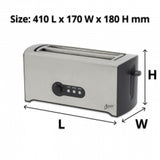 Nero S/S Toaster 4 Slice 1600W Rectangle - Cafe Supply