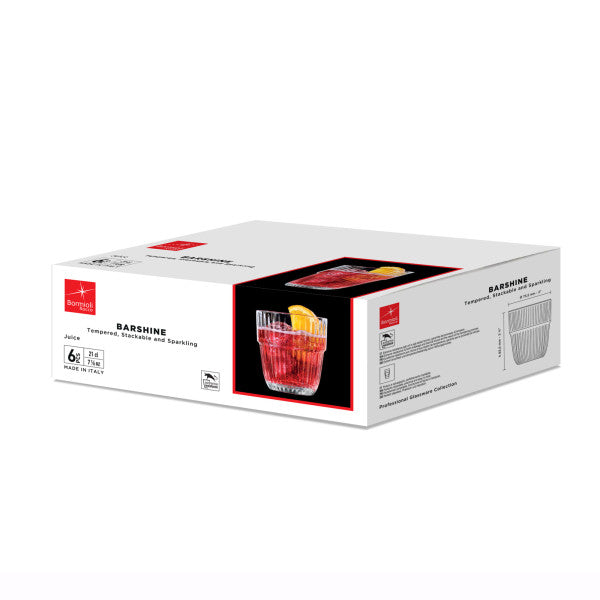 Bormioli Rocco Barshine Juice 210ml - Set 6 - Cafe Supply