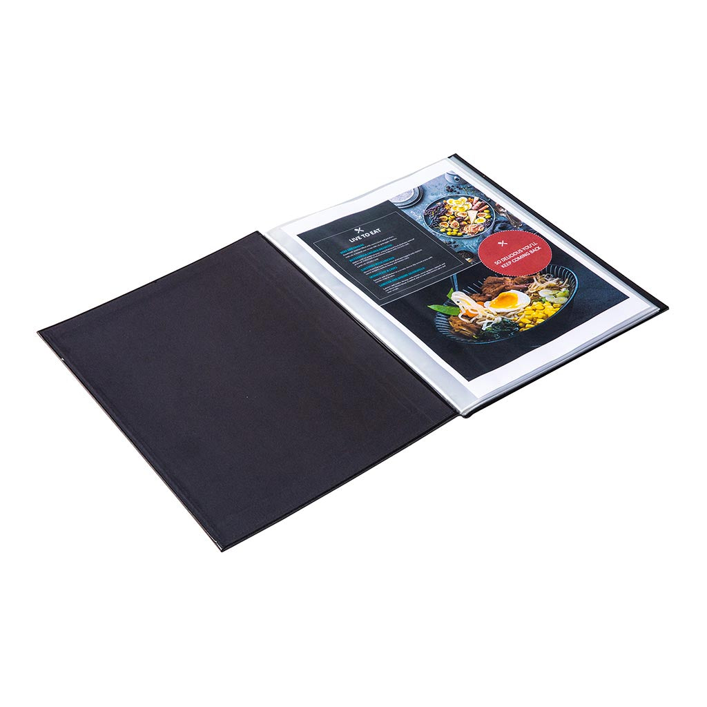 Squirrel Deluxe Display Book A4 Leatherette 24 Pocket - Cafe Supply