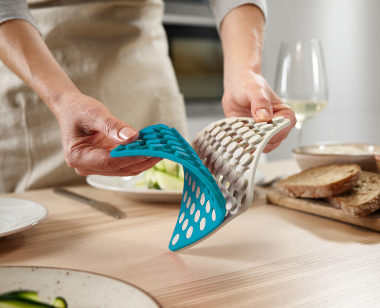 Joseph Joseph Duo 2pc Silicone Trivets (Opal/Stone) - Cafe Supply