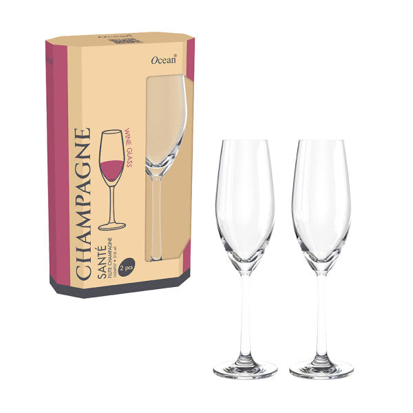 Ocean Eco Sante' Flute Glass 210ml - Set 2