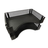 OSC Document Tray Stackable Black, Pack of 2 - Cafe Supply