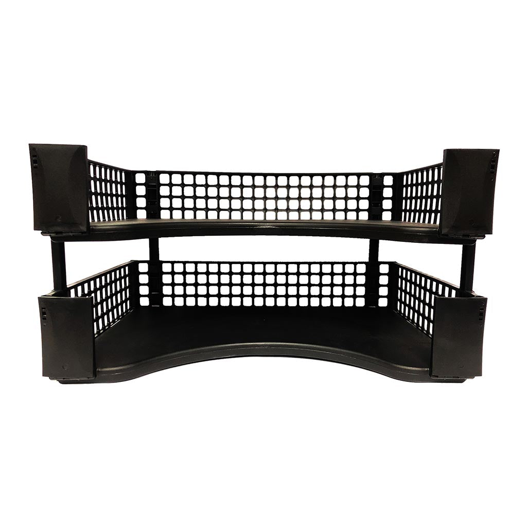 OSC Document Tray Stackable Black, Pack of 2 - Cafe Supply