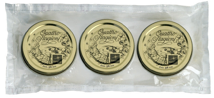 Bormioli Rocco Set 3 Quattro Stagioni Lids 56mm