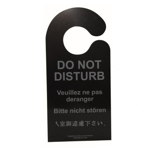 Do Not Disturb Sign w Plain Reverse (10) - Cafe Supply