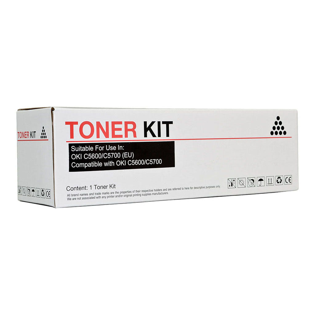 Icon Compatible OKI C5600 C5700 Black Toner Cartridge - Cafe Supply