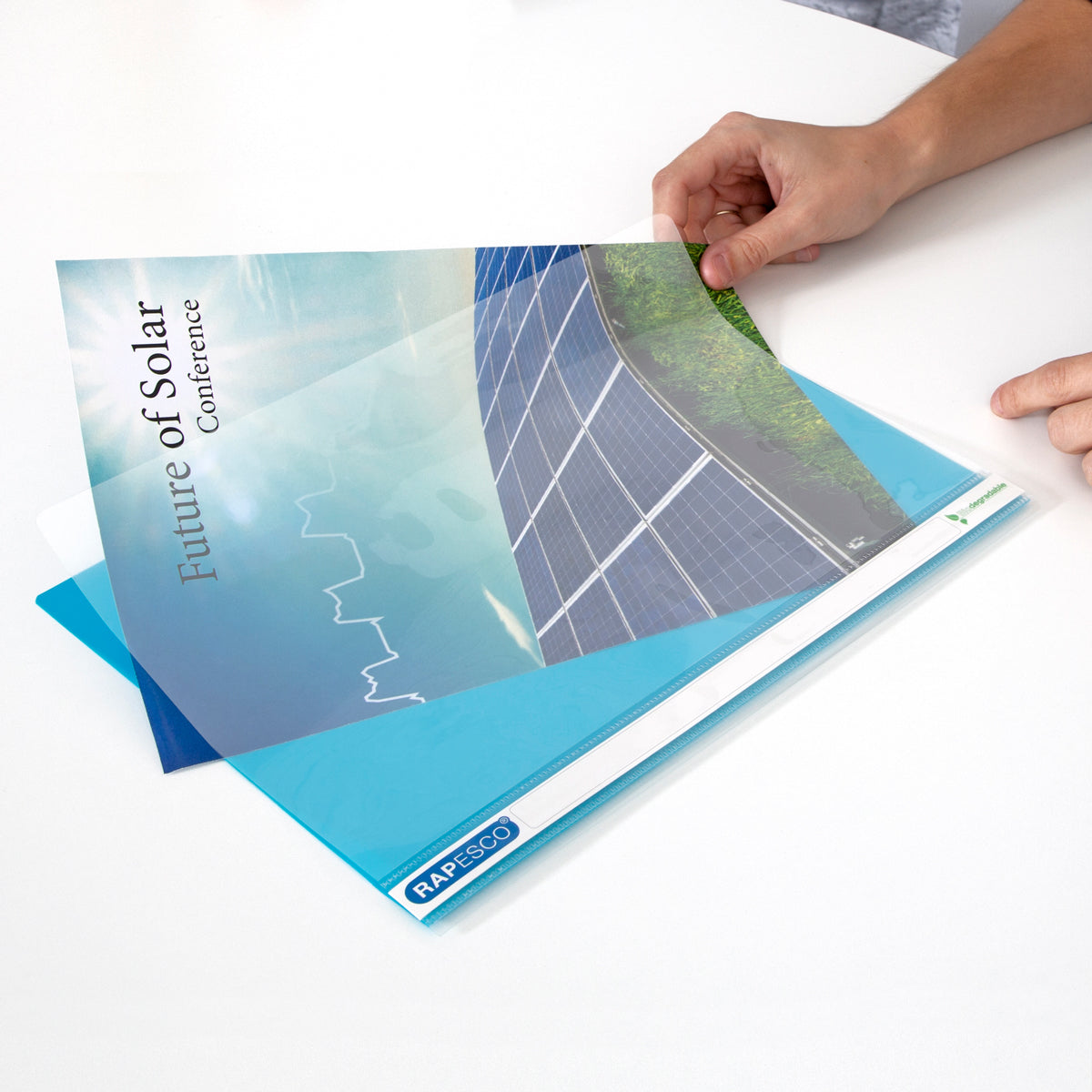 Rapesco ECO Report File A4 White Each - Cafe Supply