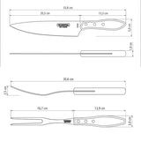 Tramontina Churrasco Barbecue Set Polywood 2 Piece Set