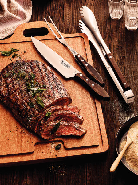 Tramontina Churrasco Barbecue Set Polywood 3 Piece Set