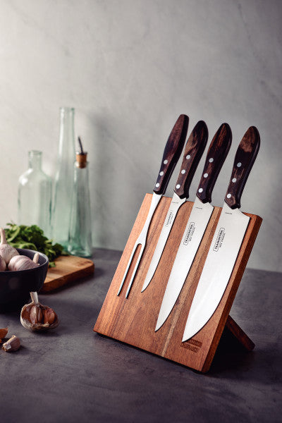 Tramontina Churrasco Barbecue Knife Block  5 Piece - Brown