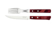 Tramontina Churrasco Steak Knife Polywood Traditional Steak Set Red 12pc - Cafe Supply