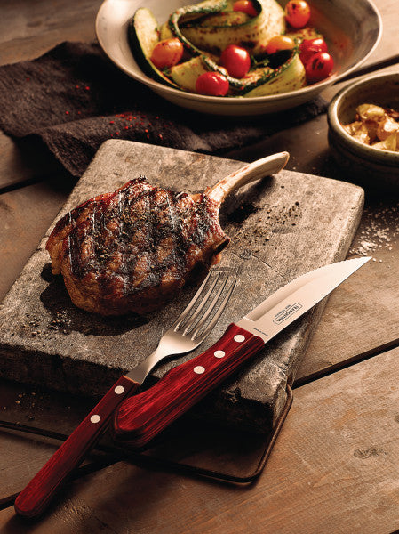 Tramontina Churrasco Jumbo Steak Cutlery 12 Piece Set  - Red