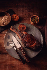 Tramontina Churrasco Steak Knife Jumbo Point Brown 4 Piece Set