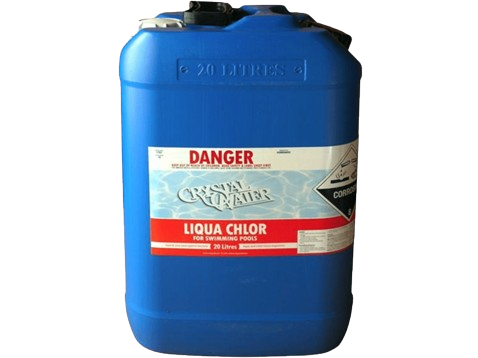 Splish Splash Liquid Chlorine 20L - One Way Container - Cafe Supply