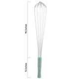 20-inch stainless steel French whip with nylon handle - Cafe Supply