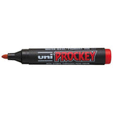 Uni Prockey Marker 1.2mm Bullet Tip Red PM-122 - Cafe Supply