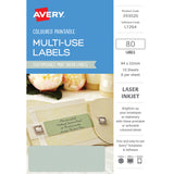 Avery Labels L7264 Mint Green 32x94 A5 8up 10 Sheets - Cafe Supply