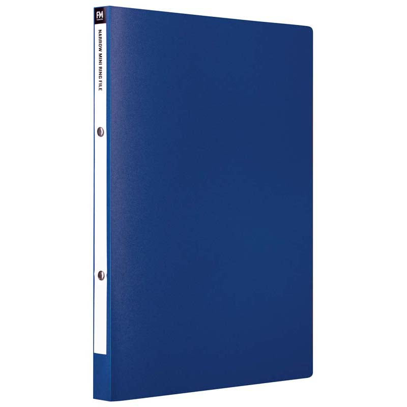 FM File Mini Ring A4 Blue Narrow Polypropylene - Cafe Supply