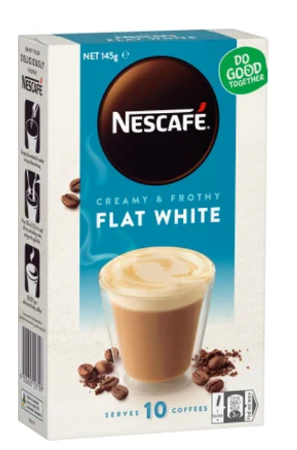 Nescafe Flat White Coffee Sachets 10pk - Cafe Supply