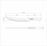 Tramontina Churrasco Black Collection Butcher Knife,  10", 25cm