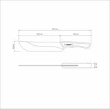 Tramontina Churrasco Black Collection Meat Knife,  8", 20cm