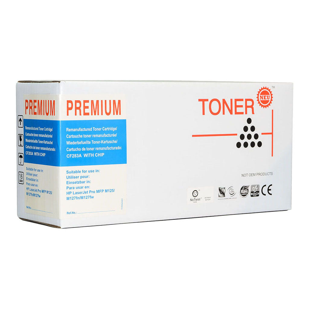 Icon Compatible HP CF283A Black Toner Cartridge - Cafe Supply