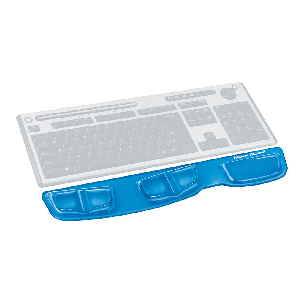 Fellowes Gel Keyboard Palm Support Blue - Cafe Supply
